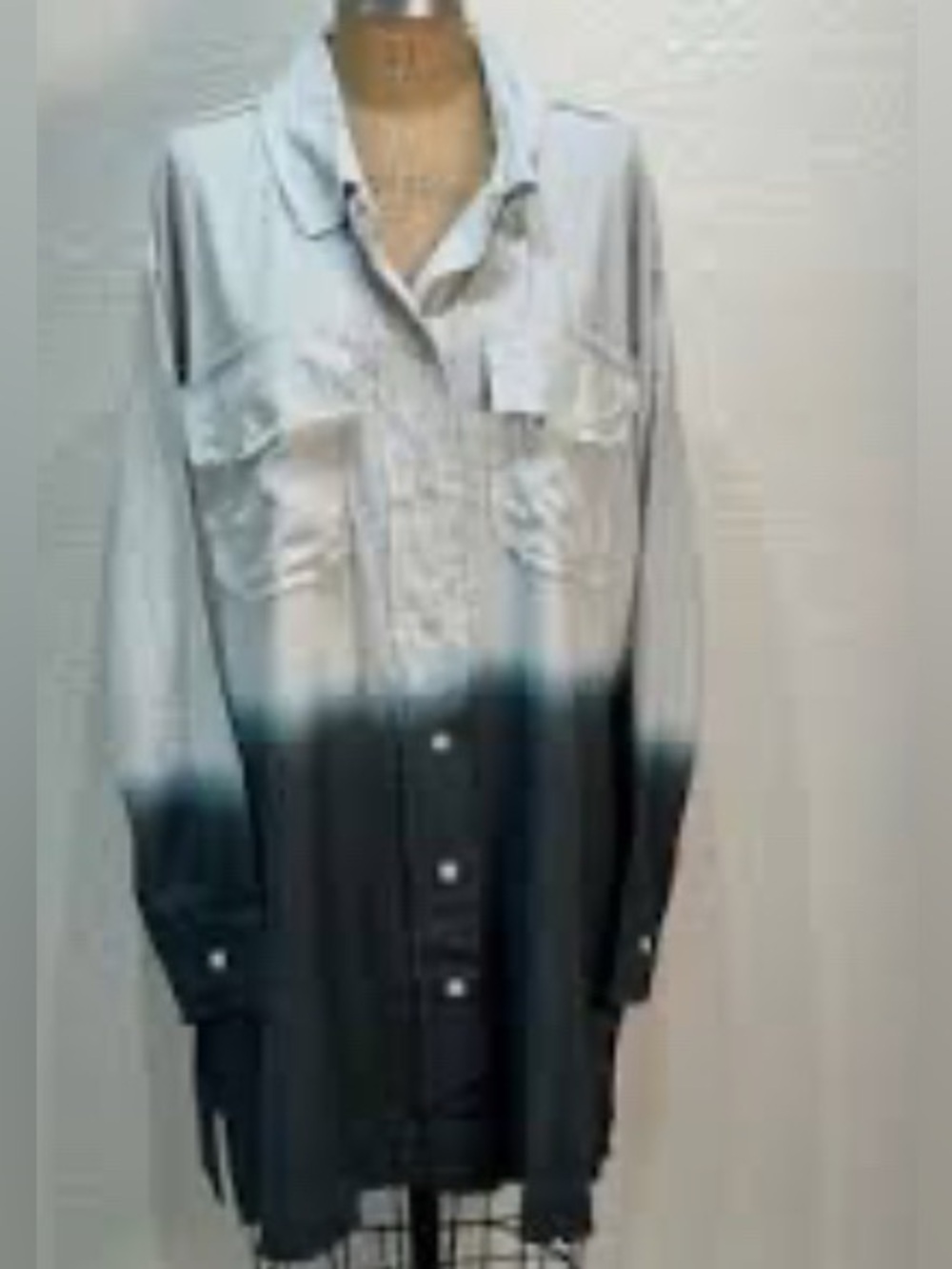 NWT A Rare Bird The Ombre Linen Shirt O/S